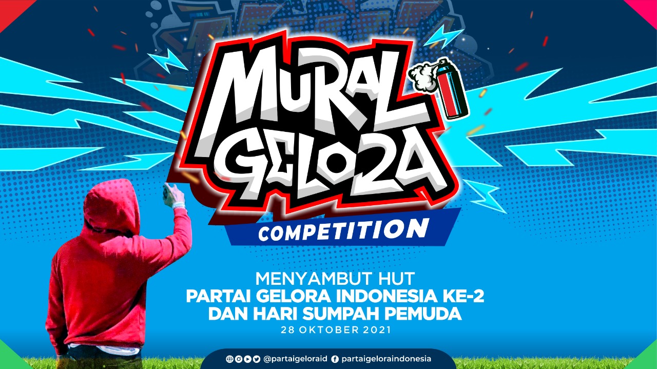 Peringati HUT ke-2, Partai Gelora Berencana Gelar Lomba Mural Secara Nasional