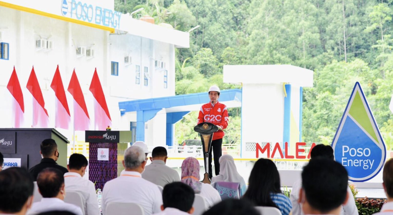 Presiden Joko Widodo Resmikan PLTA di Kabupaten Poso