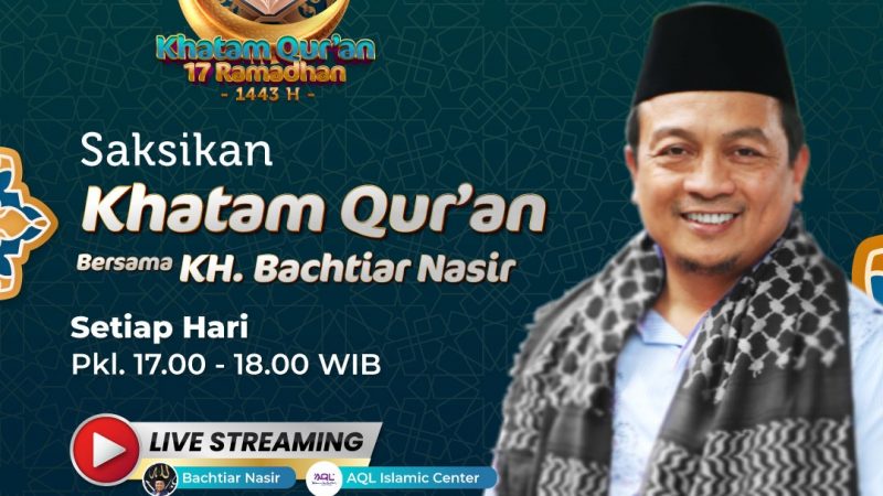 Ustaz Bachtiar Nasir Luncurkan Program Khatam Quran