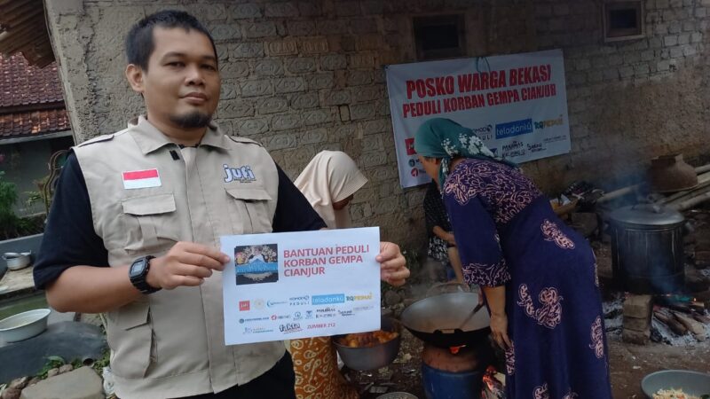 MKI Babeh Haikal Salurkan Donasi Korban Gempa Cianjur Lewat Jurnalis Filantropi Indonesia