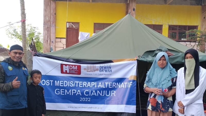 Terapi Kesehatan Laznas Dewan Da’wah Bantu Pulihkan Penyintas Gempa Cianjur