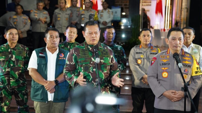 Panglima TNI  Pantau Situasi Kamtibmas Malam Pergantian Tahun 2023