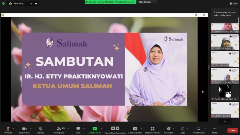 Ratusan Peserta Ikuti Peringatan Isra Mi’raj Online PP Salimah