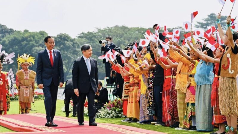 Presiden Sambut Kunjungan Kenegaraan Kaisar Jepang Naruhito di Istana Bogor