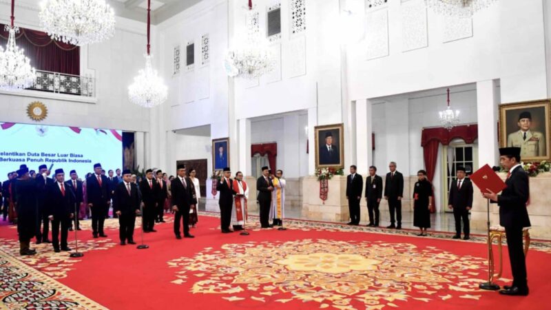 Presiden Lantik Sejumlah Duta Besar RI untuk Negara Sahabat