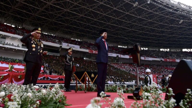 Presiden Pimpin Upacara Peringatan Ke-77 Hari Bhayangkara