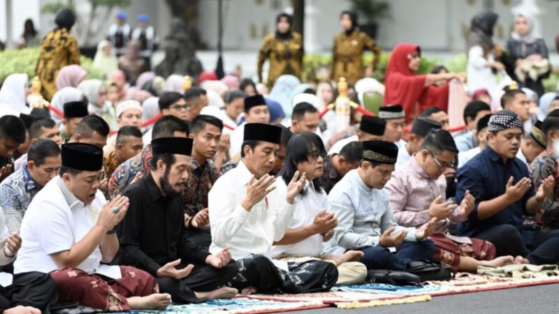 Presiden dan Ibu Iriana Salat Iduladha 1444 H di Istana Yogyakarta Bersama Masyarakat