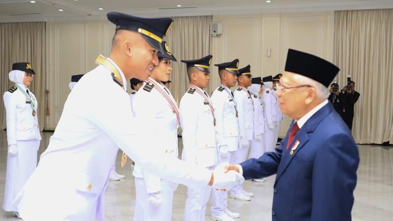 Lantik 1627 Pamong Praja Muda IPDN, Wapres Minta ASN Jaga Netralitas dan Integritas pada Pemilu 2024