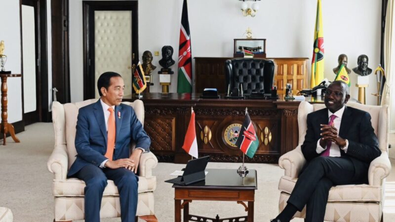 Bertemu Presiden Kenya, Presiden Joko Widodo Sampaikan Komitmen Perkuat Kerja Sama Antarnegara