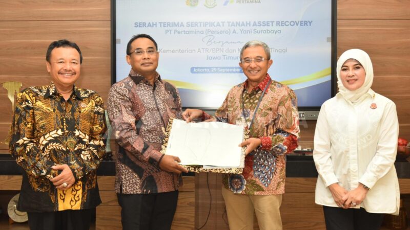 Sinergi dengan Kejaksaan dan BPN, Pertamina Berhasil Pulihkan Aset Tanah di Jawa Timur