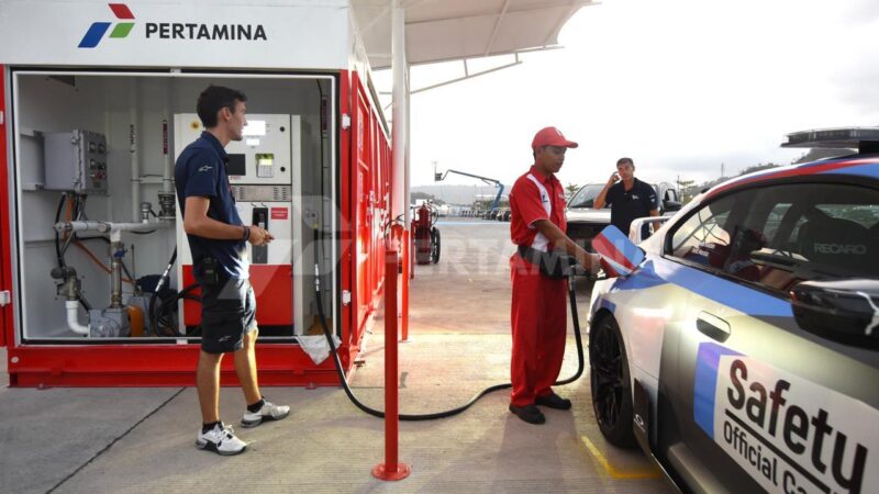 Ketersediaan Energi, SPBU Modular Dioperasikan di Pertamina Grand Prix of Indonesia 2023