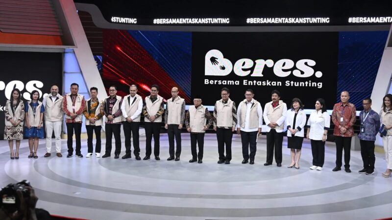 Kejar Target Penurunan Stunting, Wapres Canangkan Gerakan Bersama Entaskan Stunting (BERES)