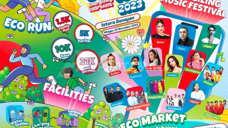 Musisi, Brand Lokal dan Hampir 20 Ribu peserta Siap Ramaikan Pertamina Eco RunFest 2023