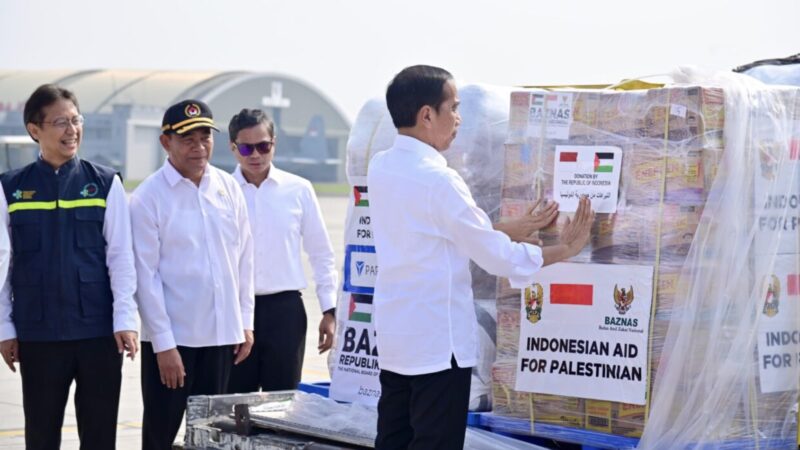 Lepas Bantuan Kemanusiaan Tahap Dua, Presiden: Indonesia Akan Terus Dukung Perjuangan Palestina