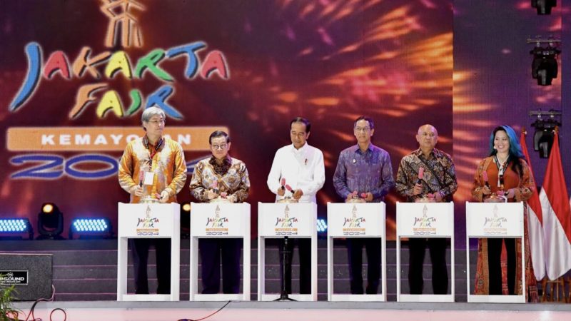 Presiden Joko Widodo Buka Jakarta Fair 2024