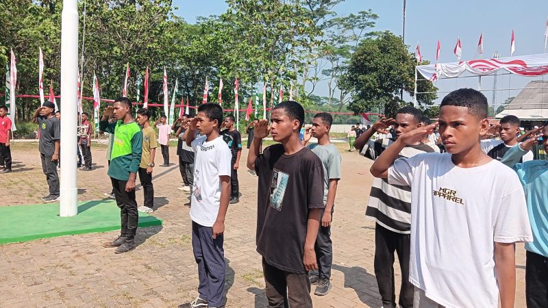 Gladi Resik Upacara HUT RI ke-79 Ponpes Nuu Waar AFKN
