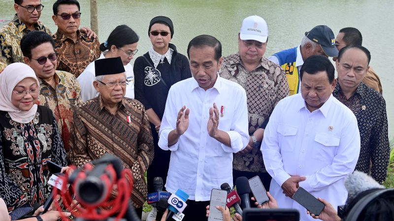 Presiden Joko Widodo dan Presiden Terpilih Prabowo Tegaskan Komitmen Lanjutkan Pembangunan IKN