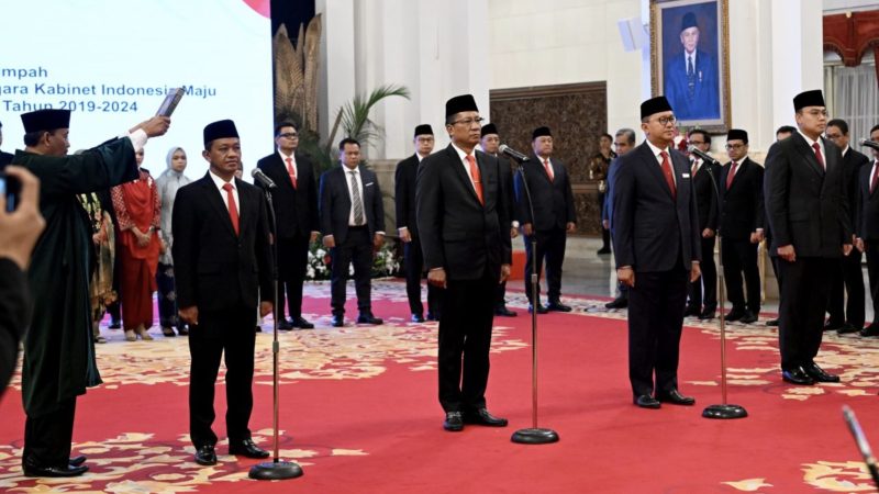 Presiden Lantik Menteri Hukum dan HAM hingga Wakil Menteri Komunikasi dan Informatika