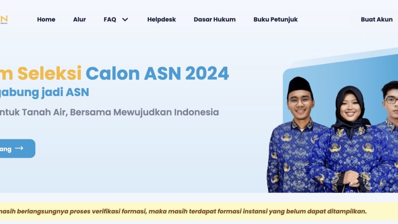 Jangan Terlewat! Pendaftaran CPNS 2024 Dibuka Hari ini