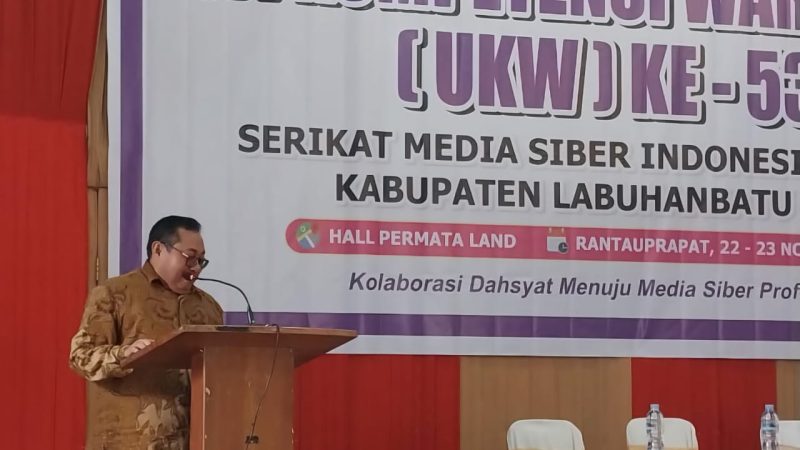 Ketua Umum SMSI Pusat Buka UKW 53 Bersama LUKW UPDM di Labuhanbatu
