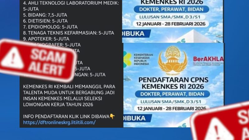 Beredar Informasi Seleksi Kemenkes 2026, Prof. Zudan: Itu Hoaks, Rekrutmen ASN Terintegrasi dan Diawasi BKN