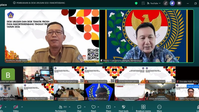 Sinkronisasi RKPD 2027 Jadi Fokus Rakortekrenbang Bali