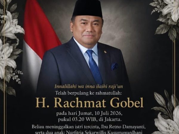 Rachmat Gobel Telah Berpulang ke Rahmatullah