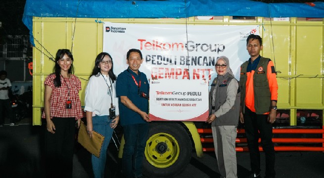 TelkomGroup Salurkan Bantuan Kemanusiaan Hingga Rp1,3 Miliar untuk Masyarakat Terdampak Gempa NTT