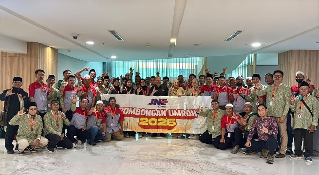 JNE Berangkatkan  1.200 Karyawan  Ibadah Umrah
