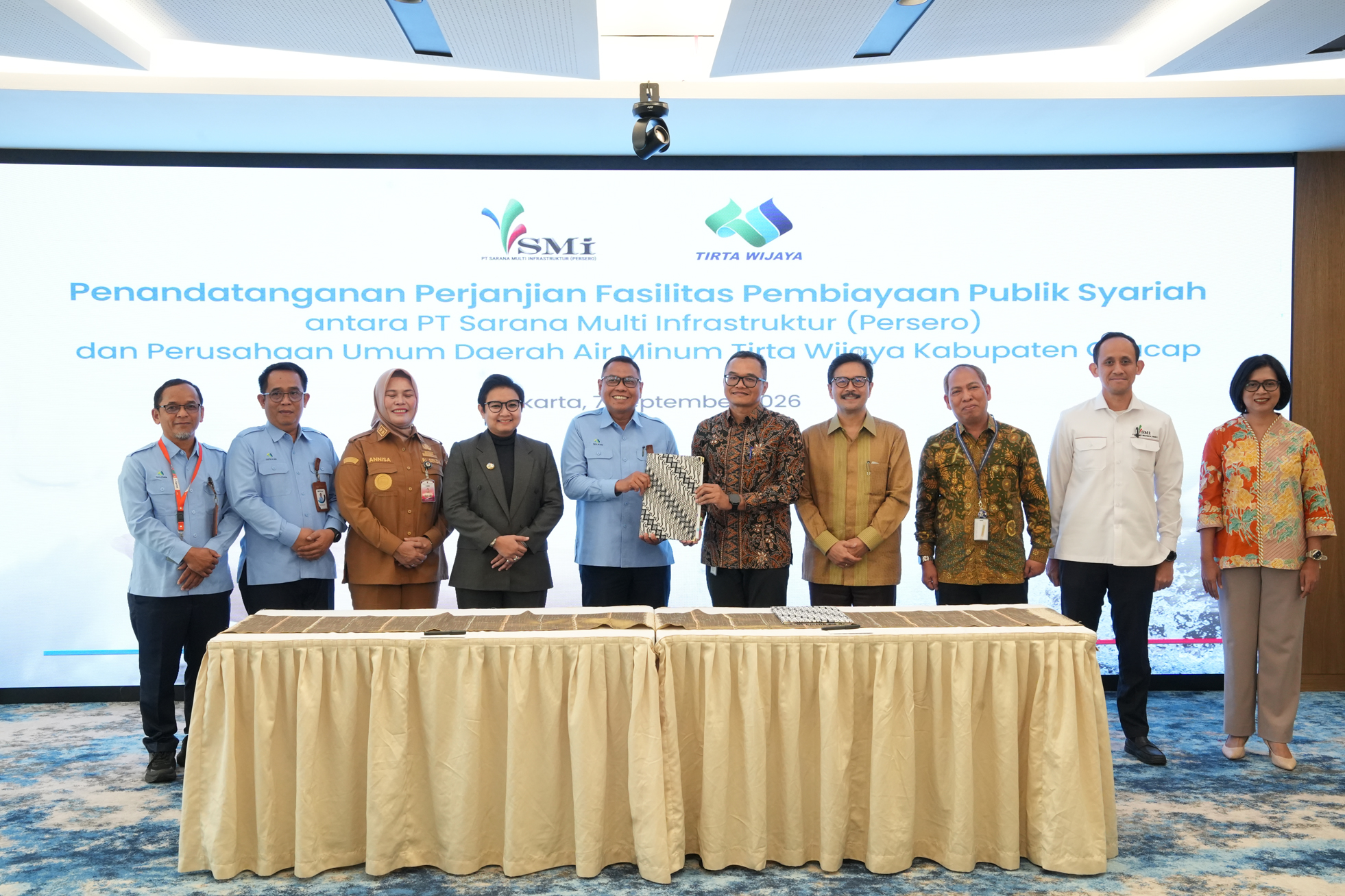 PT SMI Biayai Sistem Syariah ke Layanan Air Minum di Cilacap Rp50,15 Miliar