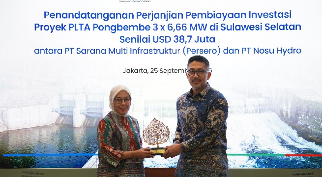 PT SMI Perkuat Ekosistem Energi Terbarukan melalui PLTA Pongbembe