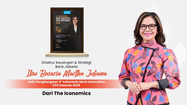 Direktur Keuangan dan Strategi Bank Jakarta, Basaria Martha Juliana Raih Penghargaan 4th Indonesia Most Innovative CFO Awards 2026 